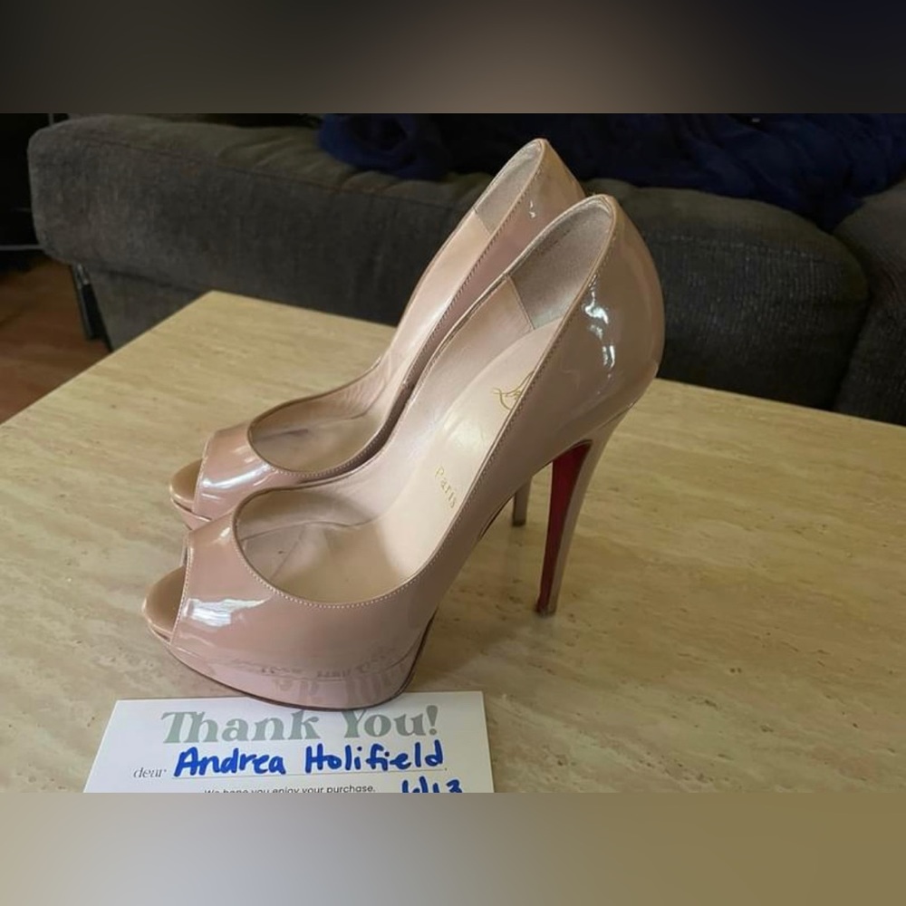 Christian Louboutin Lady Peep Patent Leather